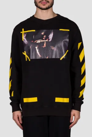 7 Opere Crewneck Black All Over