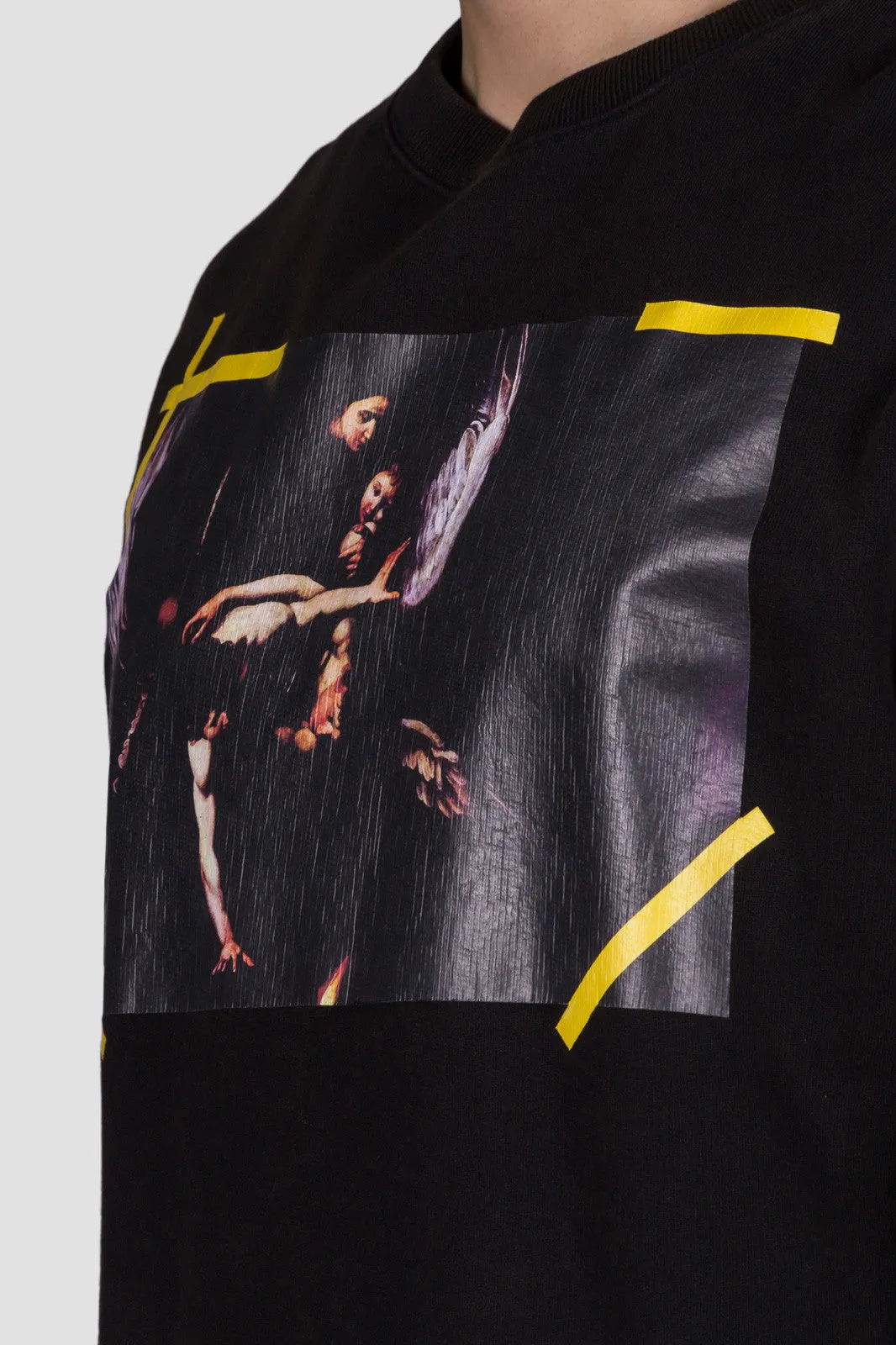 7 Opere Crewneck Black All Over