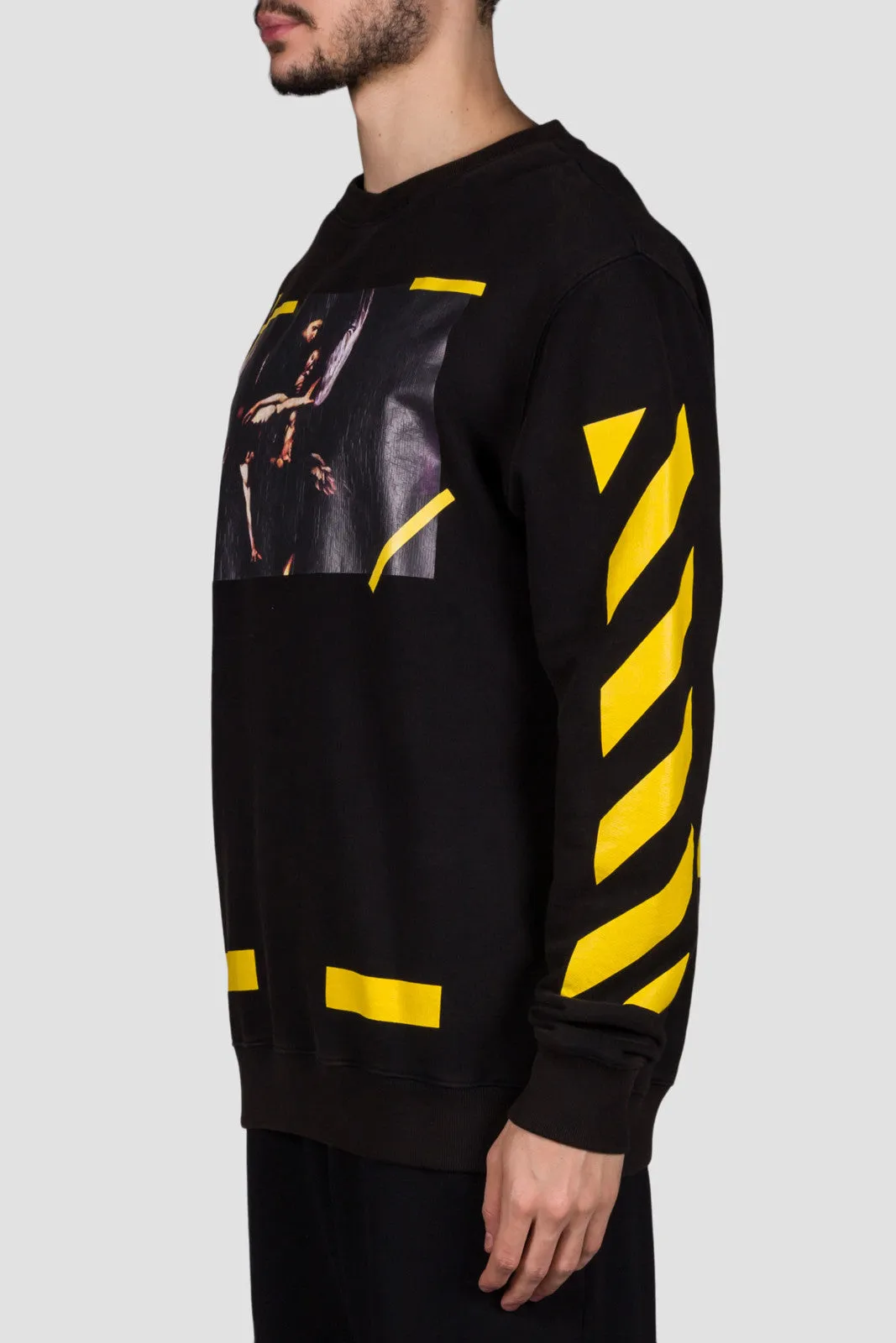 7 Opere Crewneck Black All Over