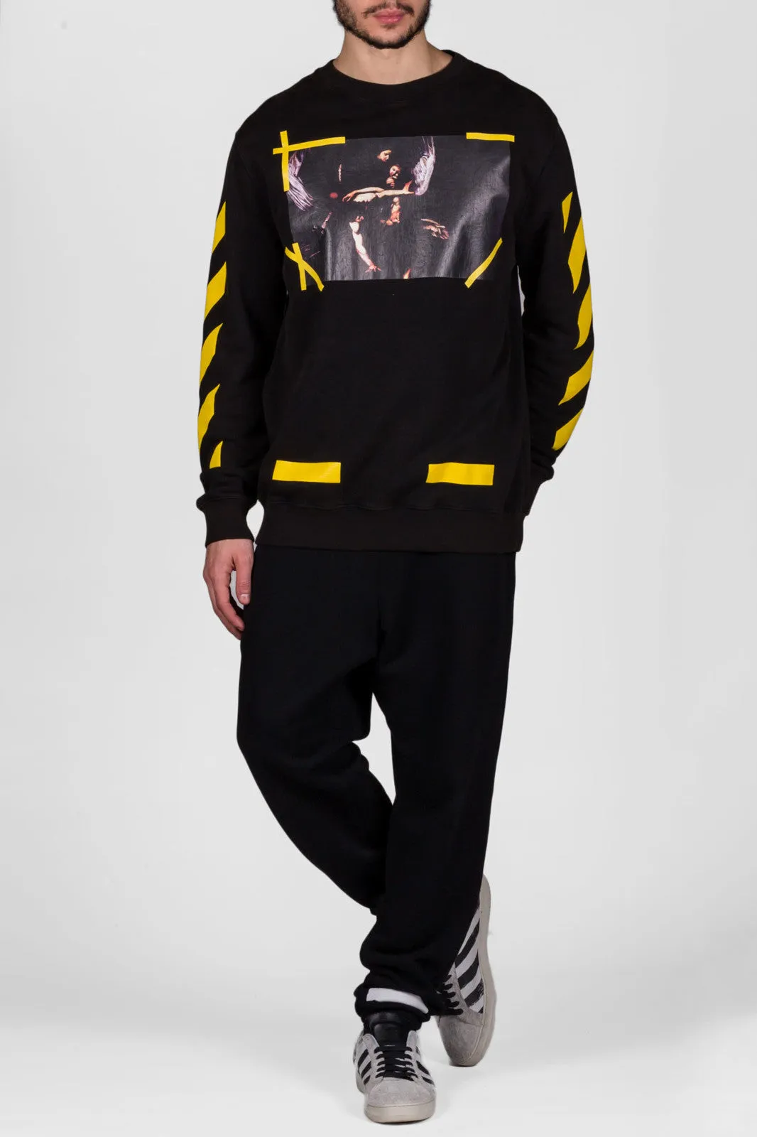 7 Opere Crewneck Black All Over