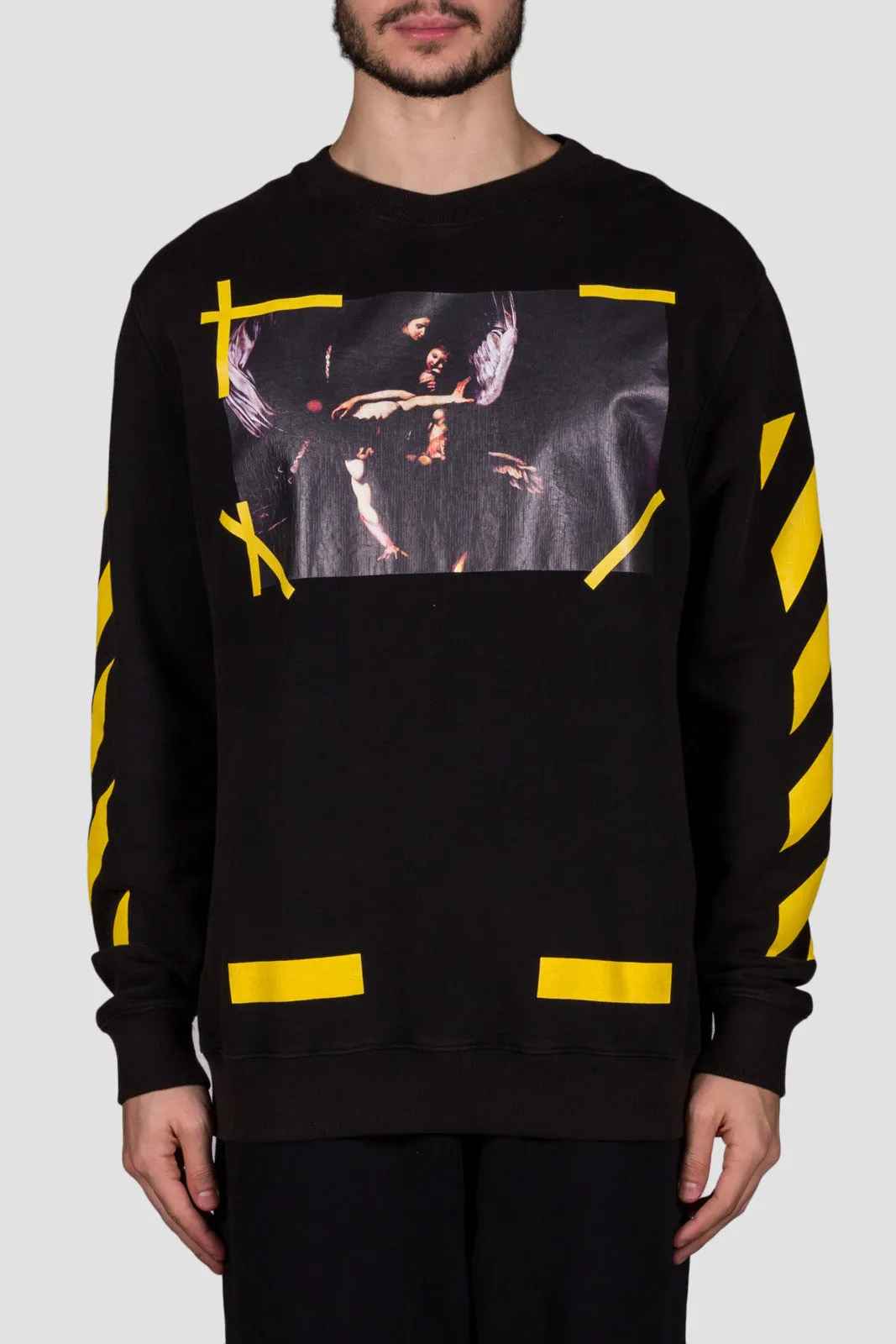 7 Opere Crewneck Black All Over