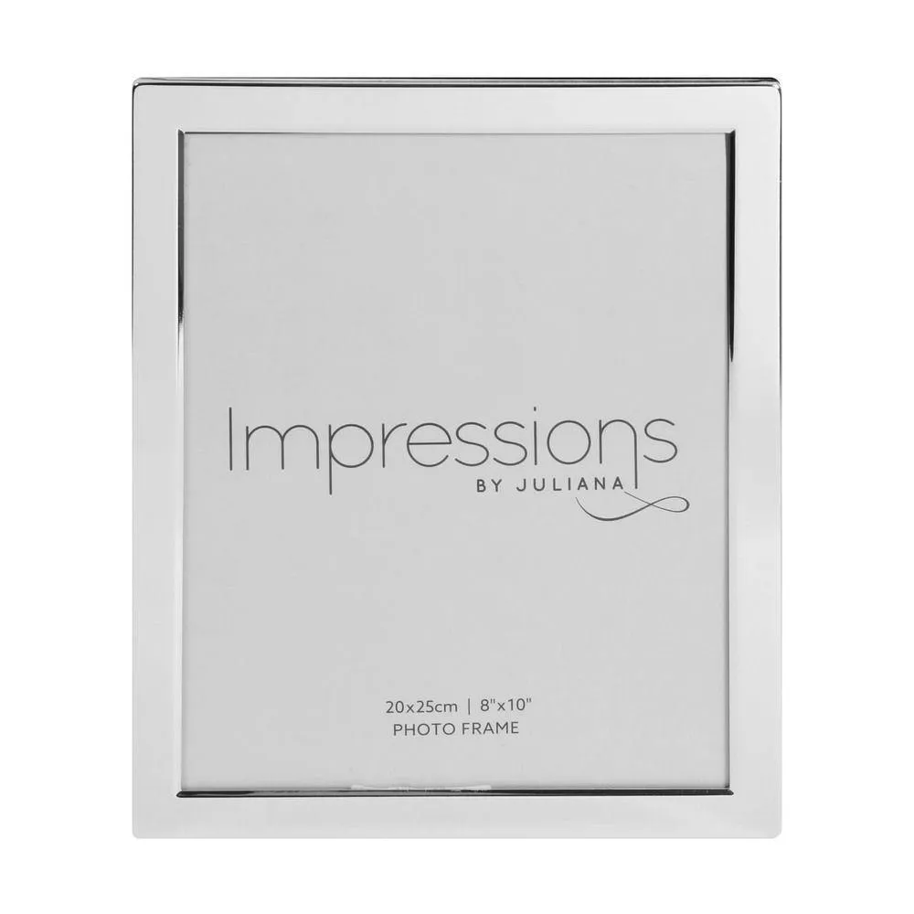 8x10 Silver Plated Flat Edge Photo Frame (Widdop)