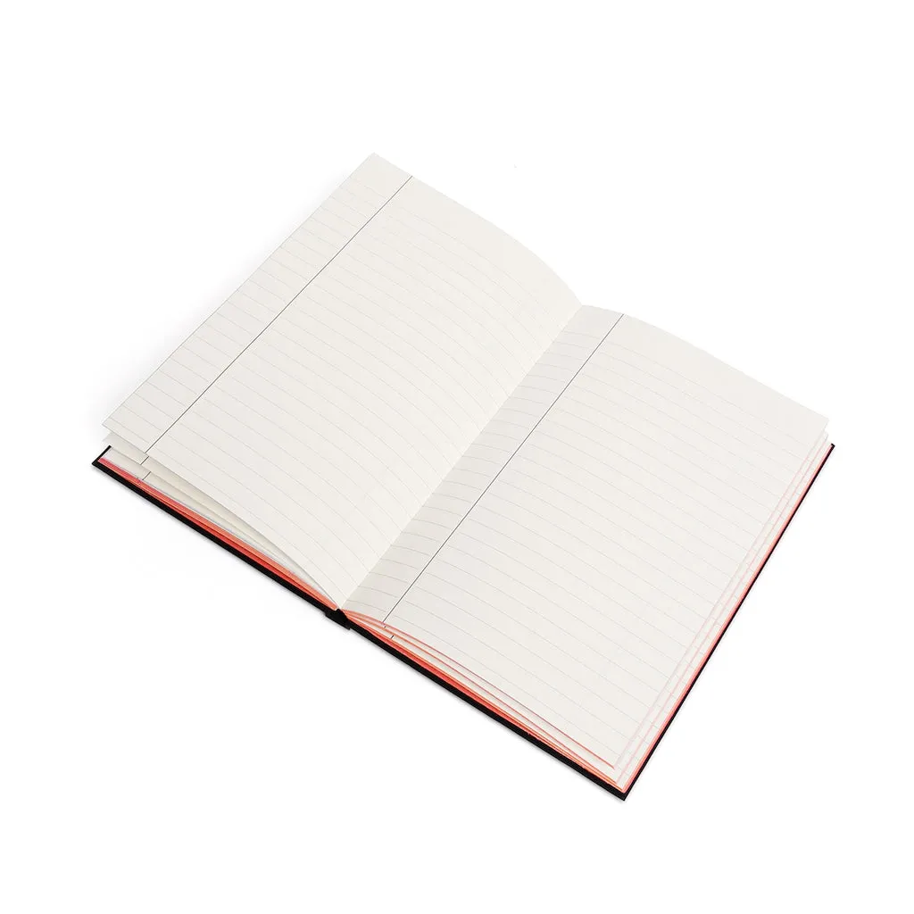 Affirmation Feminist Pro Choice Color Contrast Notebook & Journal - I Am Beautiful (White)