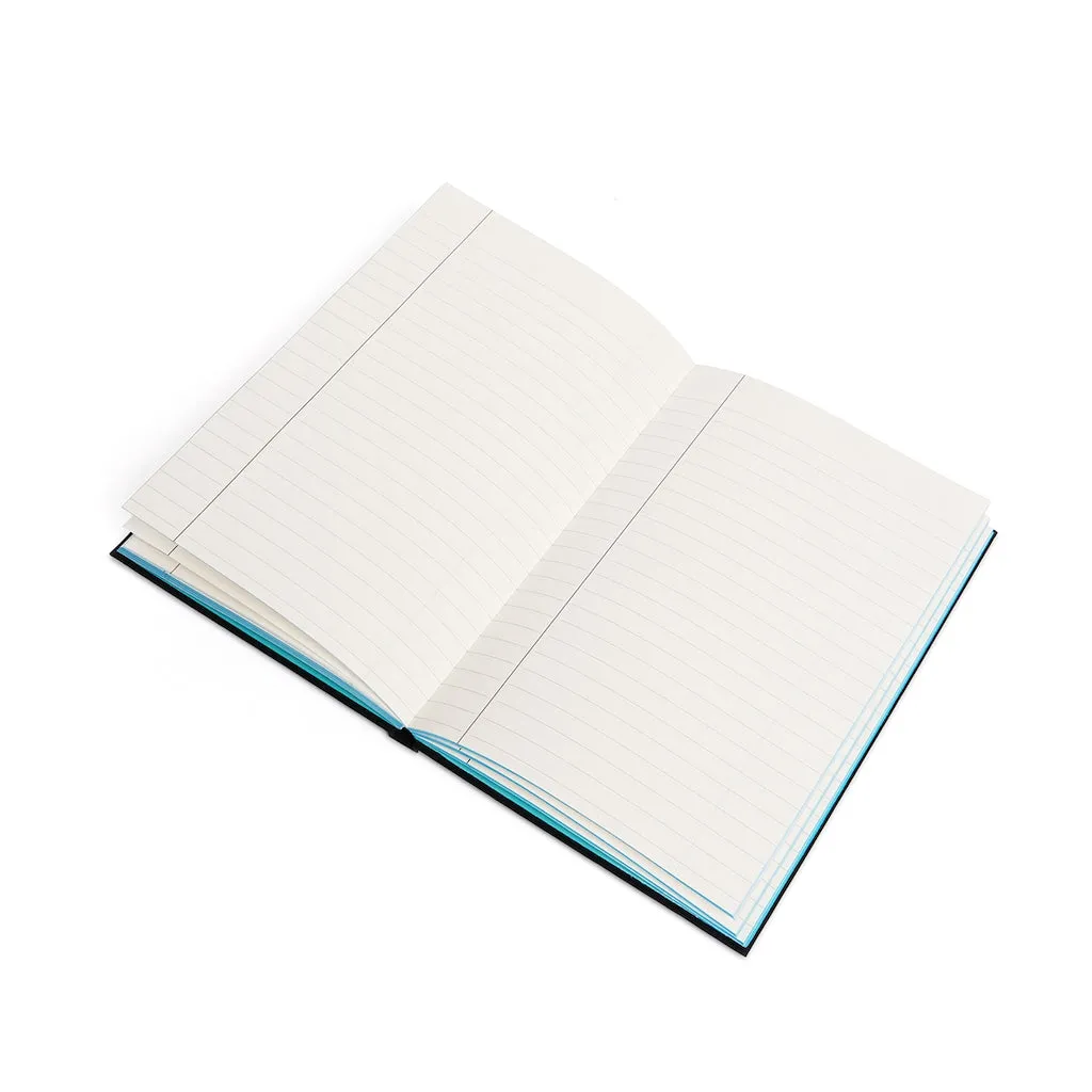 Affirmation Feminist Pro Choice Color Contrast Notebook & Journal - I Am Beautiful (White)