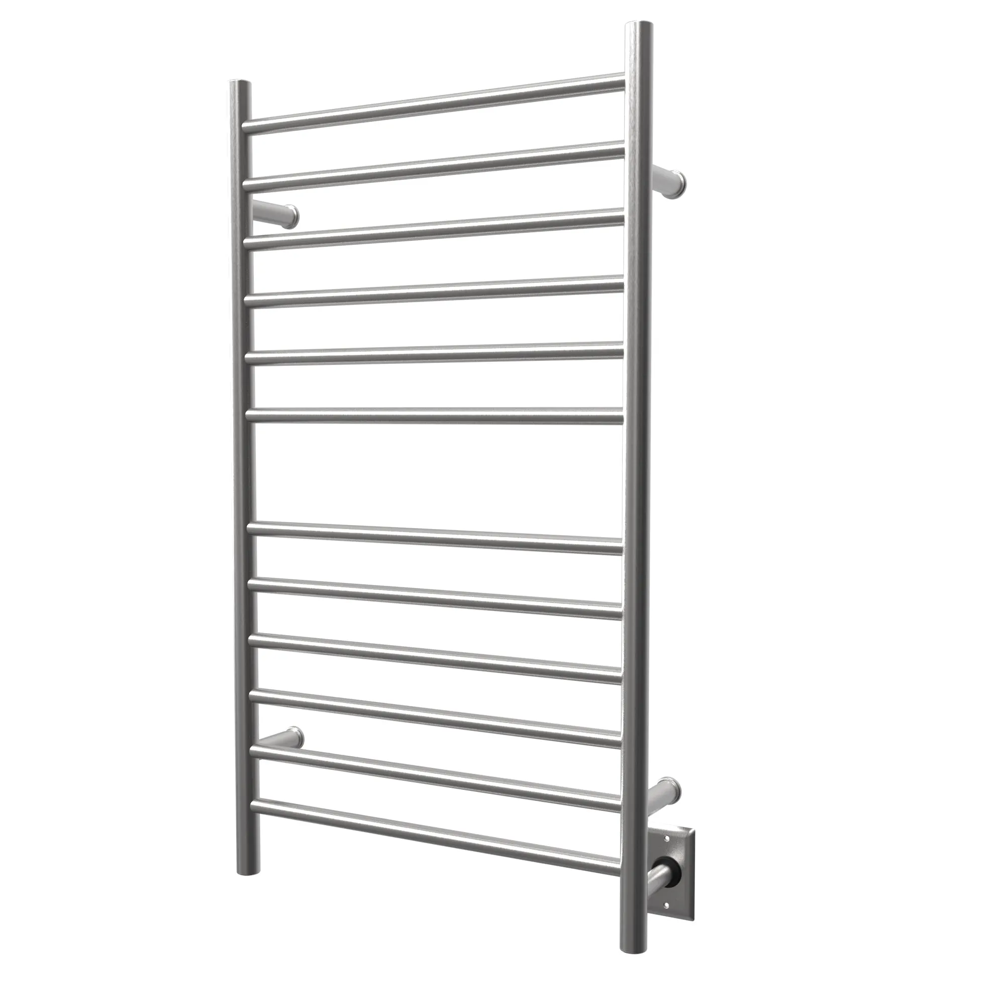 Amba RWHL-SB Radiant Large Hardwired   Plug-in Combo Straight 12 Bar Towel Warmer in Brushed