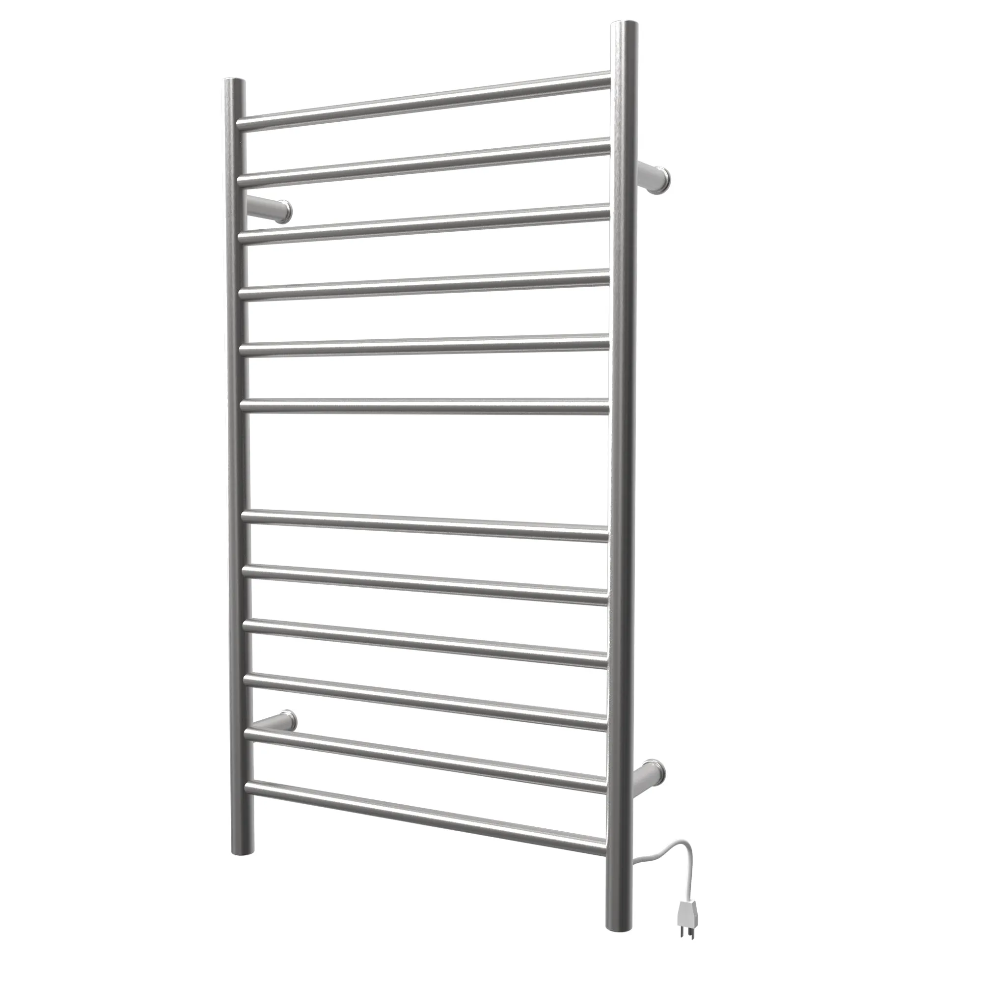 Amba RWHL-SB Radiant Large Hardwired   Plug-in Combo Straight 12 Bar Towel Warmer in Brushed
