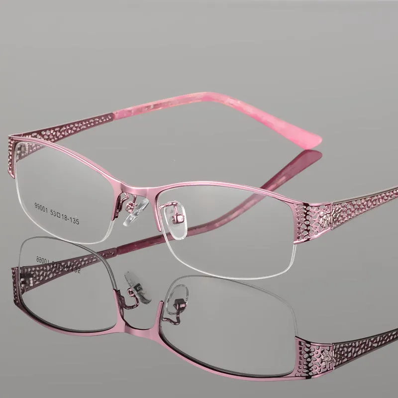 Bclear Women's Eyeglasses Metal Ultra-Light Elegant