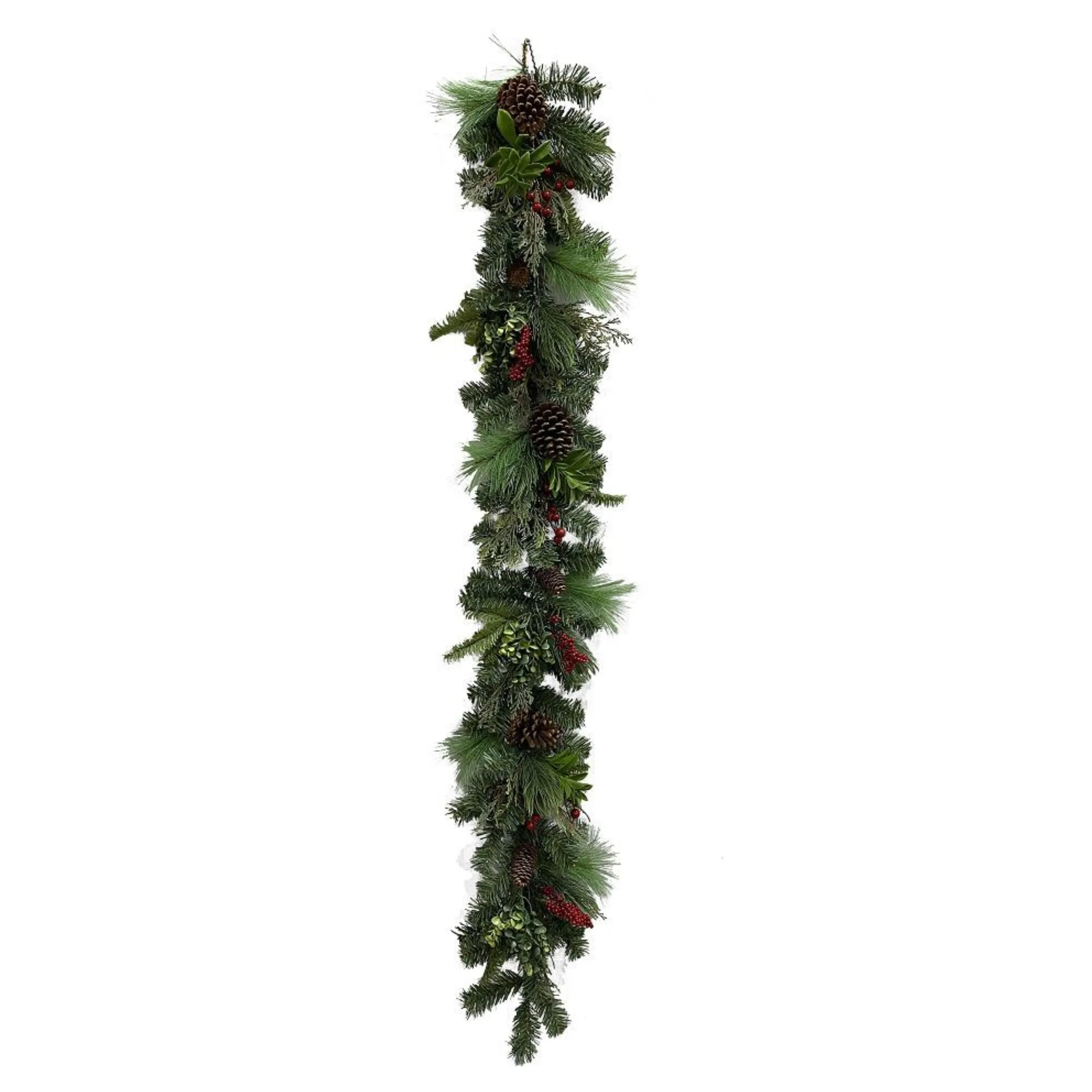 Berry Pinecone Pine Garland, 6'