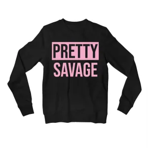 Black Pink Sweatshirt - Pretty Savage