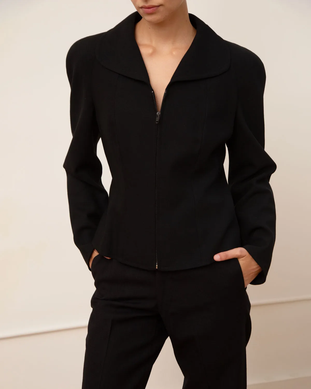 Black Zip Up Jacket