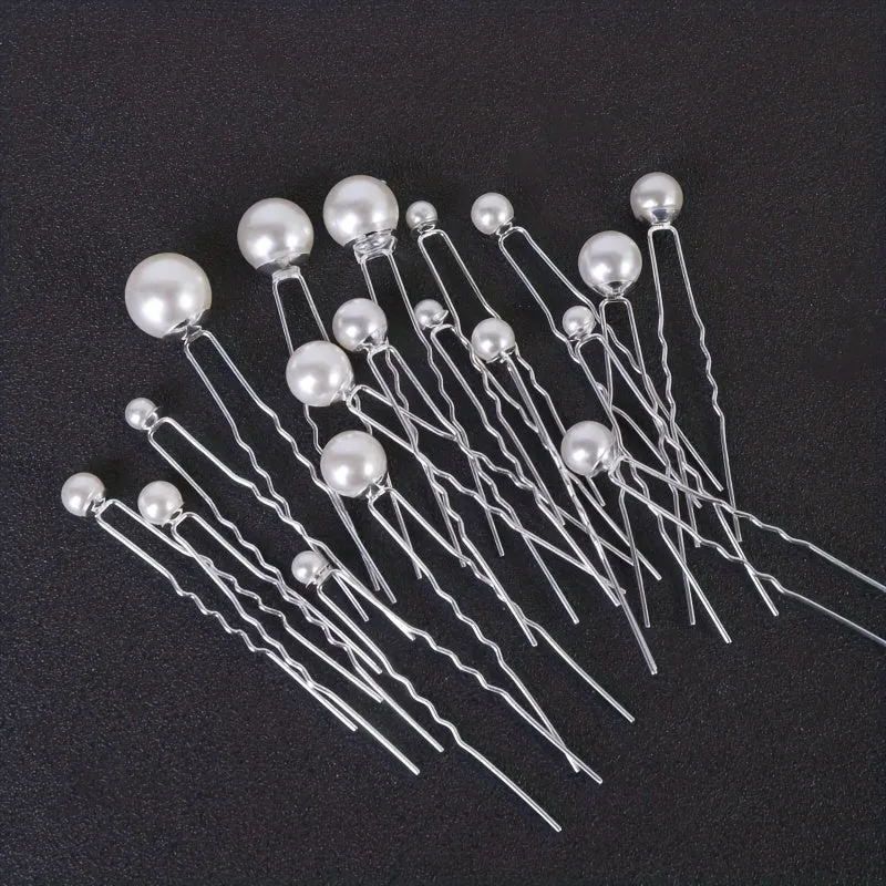 Bridal Hair Pins Elegant Pearl Accessories for Womens Hairstyles
