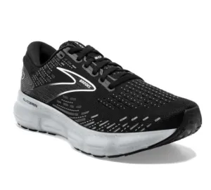 Mens Brooks Glycerin 20 Running Shoes - Sleek Black/White Design