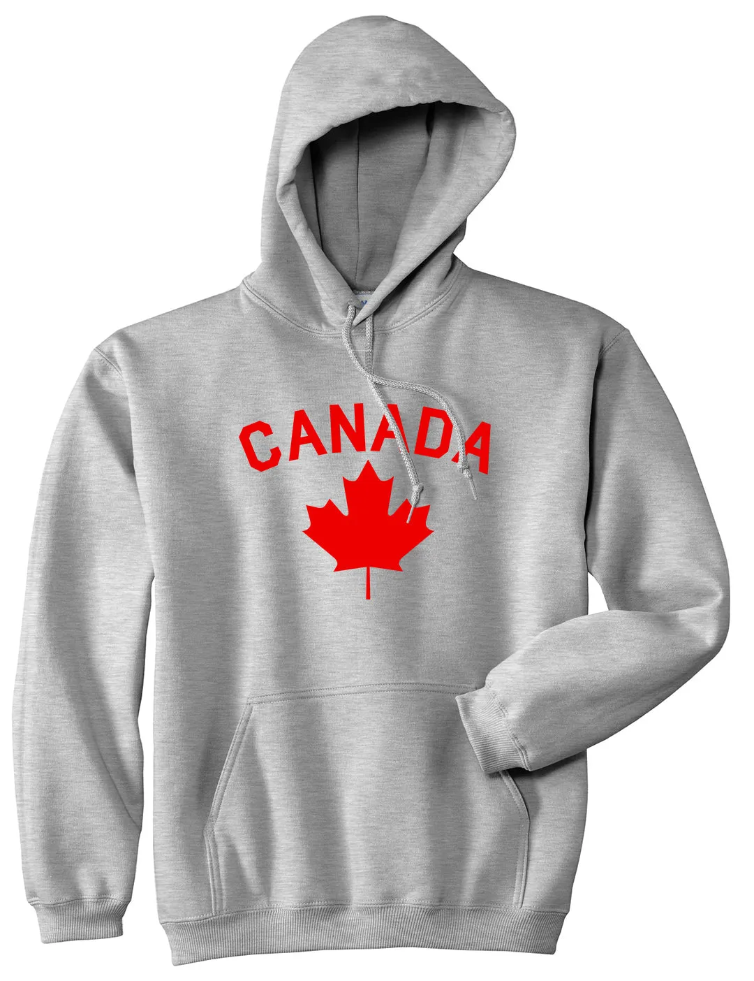 Canada Maple Leaf Red Mens Pullover Hoodie