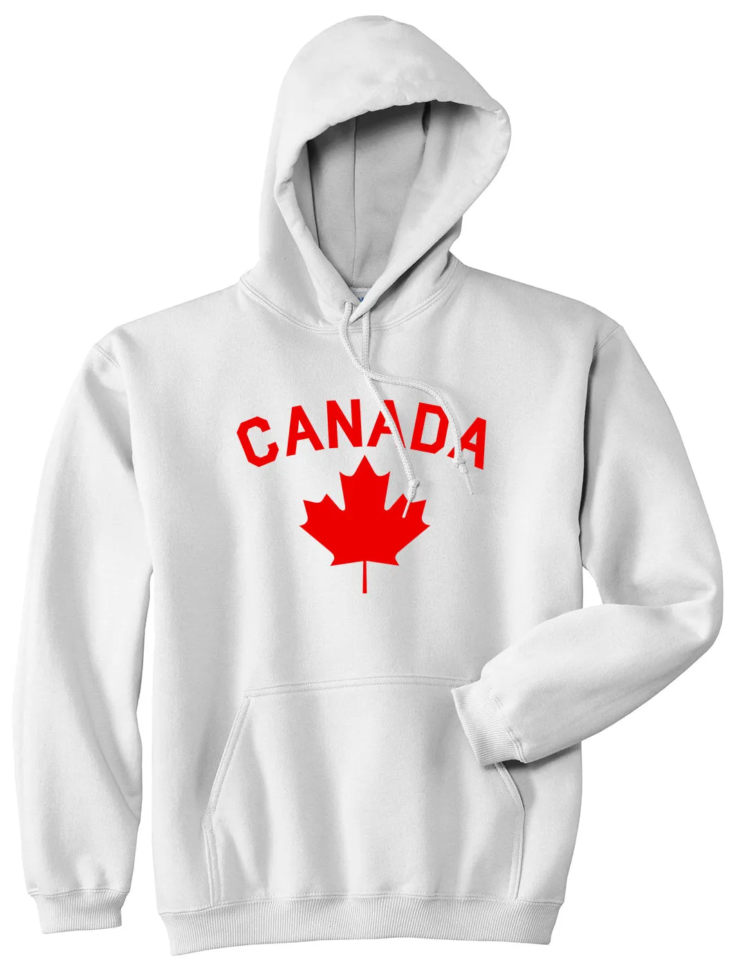Canada Maple Leaf Red Mens Pullover Hoodie