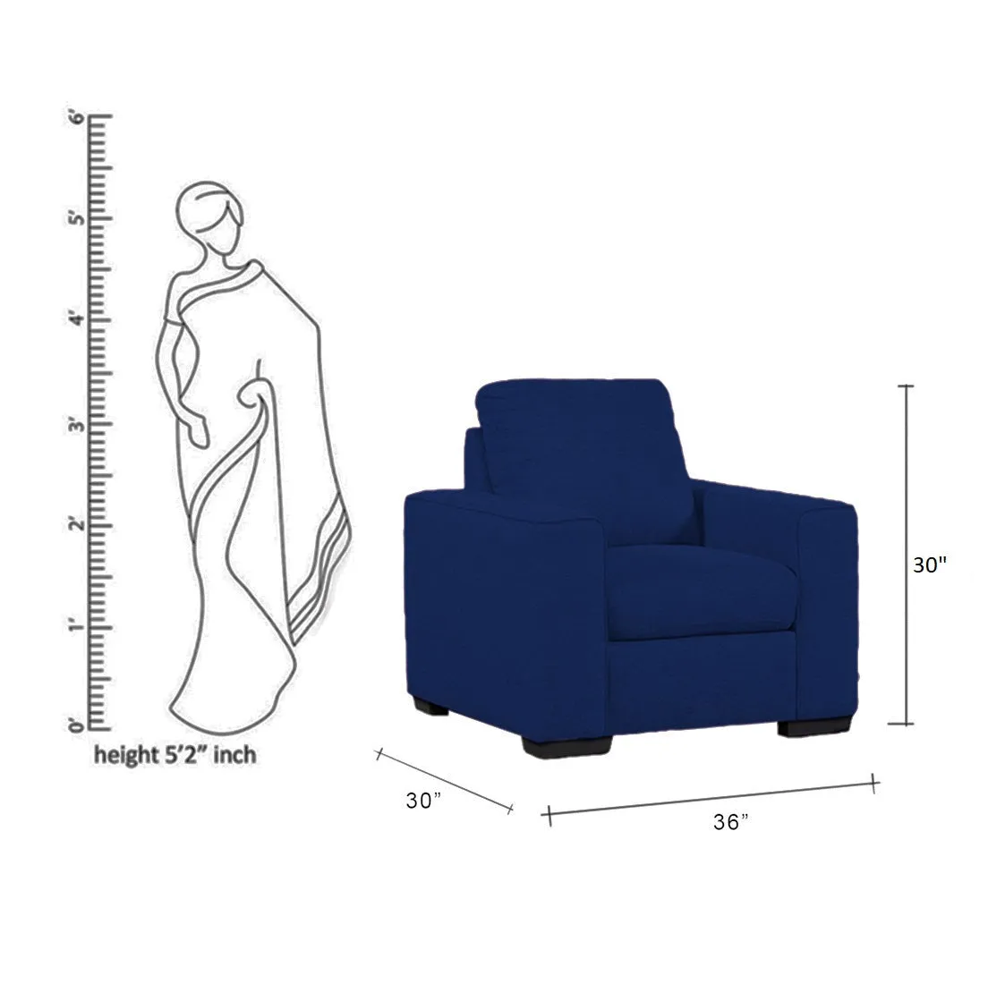 Dane Fabric Sofa for Living Room