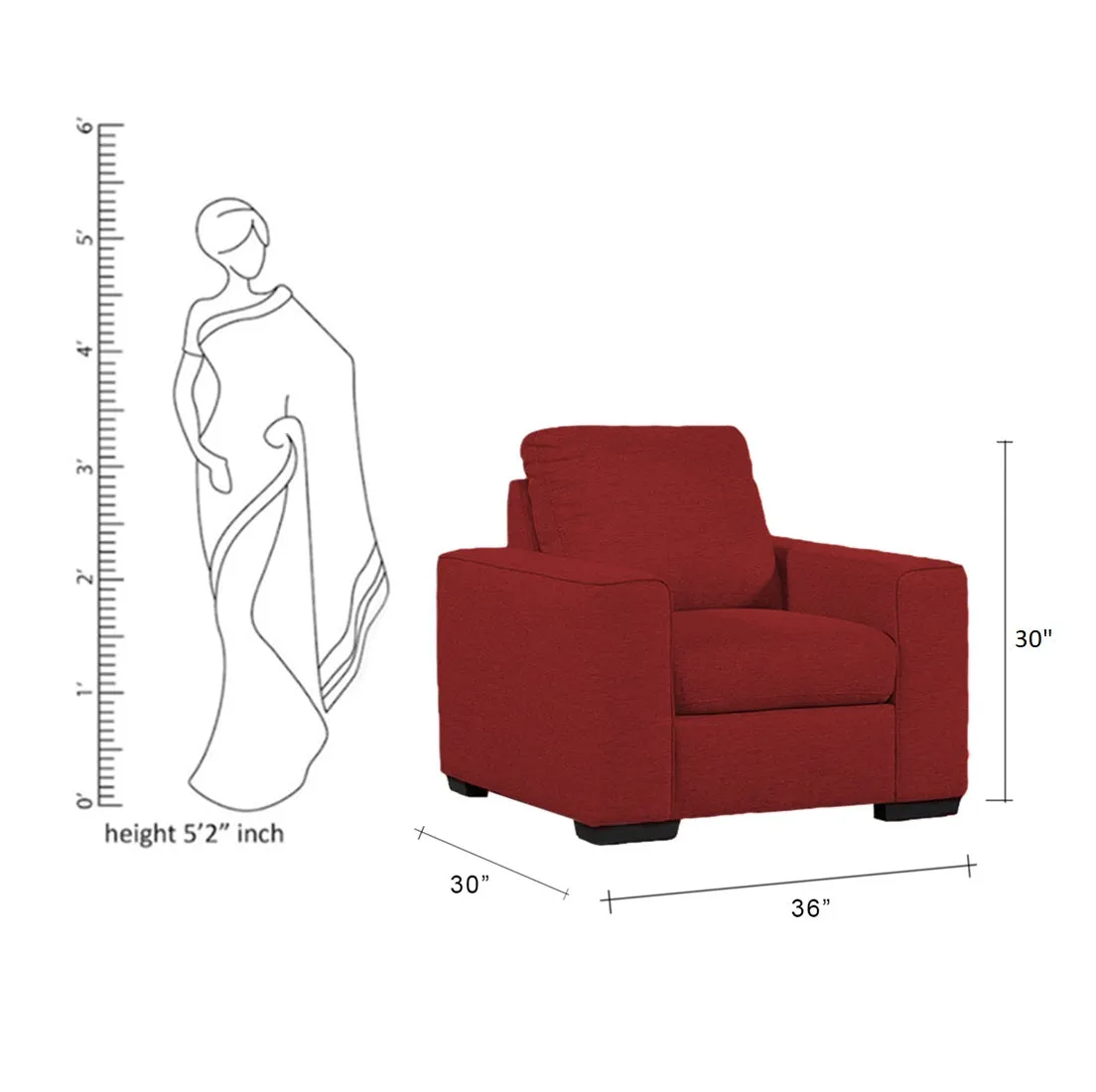 Dane Fabric Sofa for Living Room