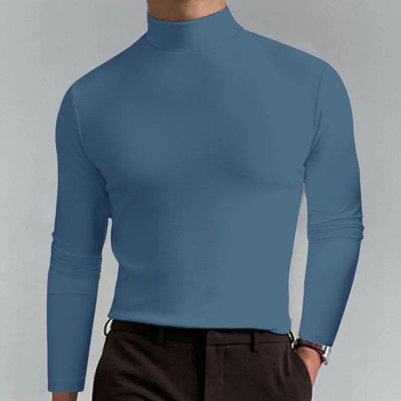 Everyday High Collar Long Sleeve Top