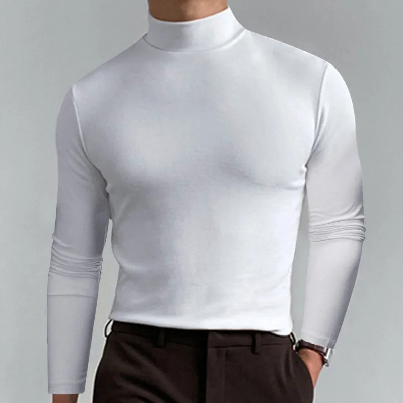 Everyday High Collar Long Sleeve Top