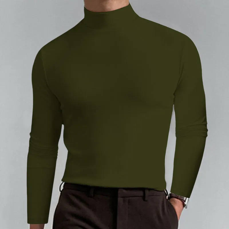 Everyday High Collar Long Sleeve Top
