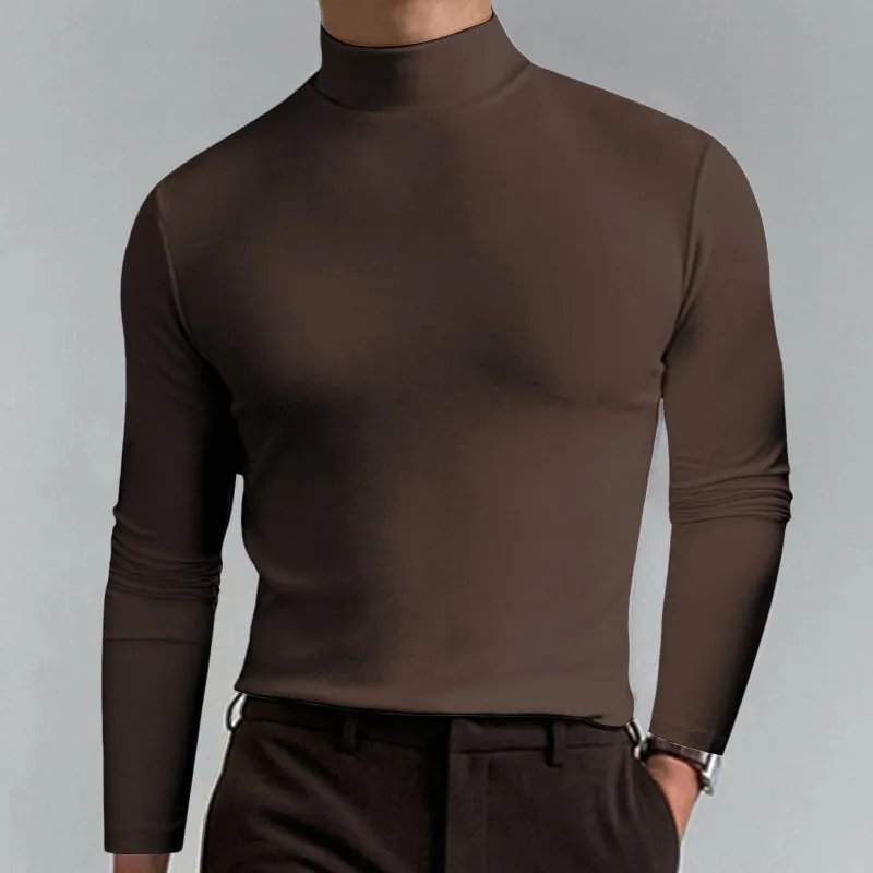 Everyday High Collar Long Sleeve Top