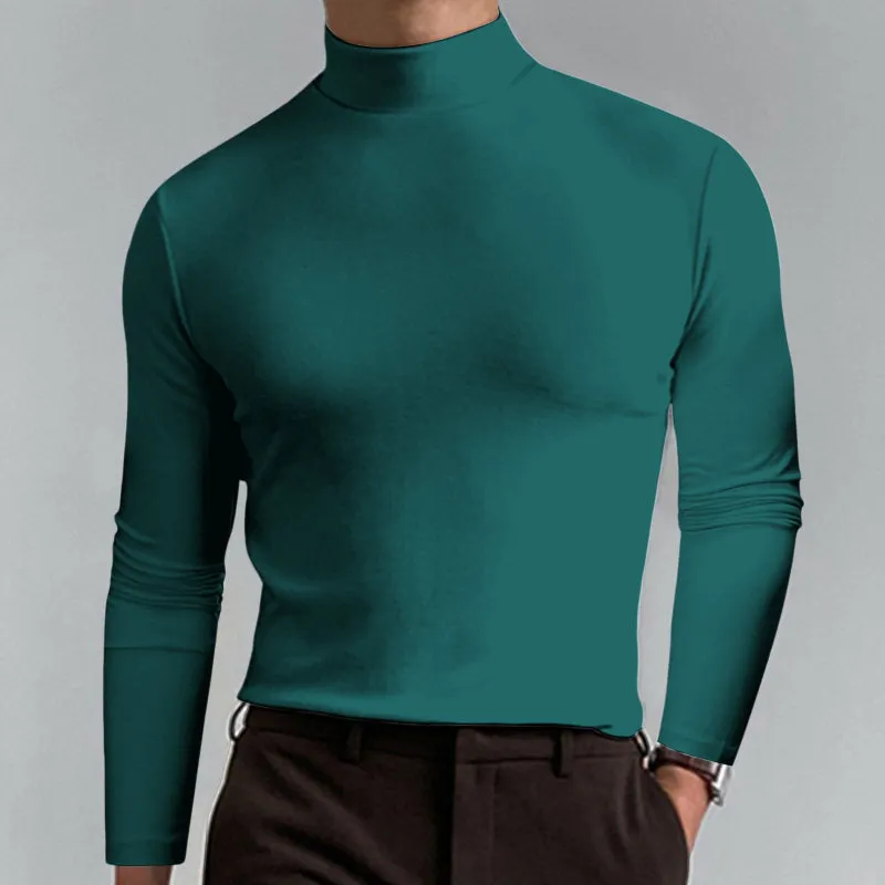 Everyday High Collar Long Sleeve Top
