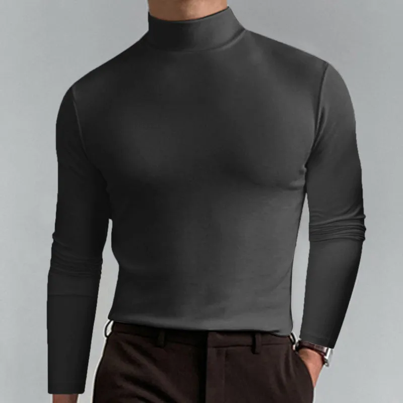 Everyday High Collar Long Sleeve Top
