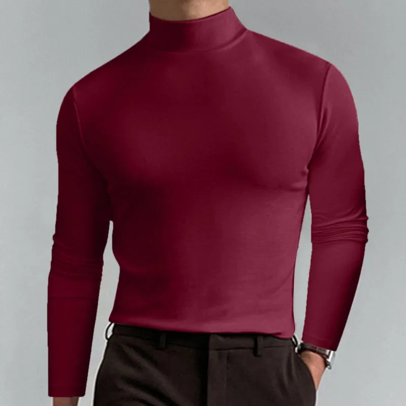 Everyday High Collar Long Sleeve Top