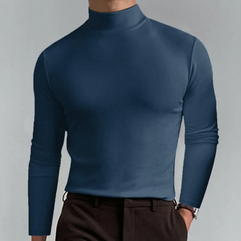 Everyday High Collar Long Sleeve Top