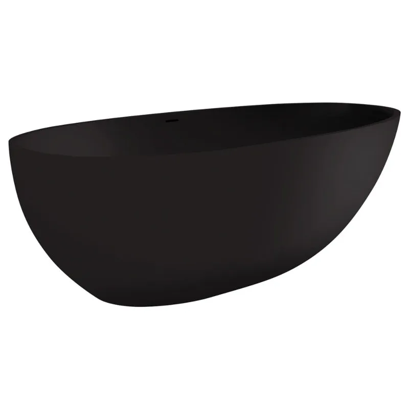 Fienza Bahama Solid Surface Bath Matte Black - 1700mm