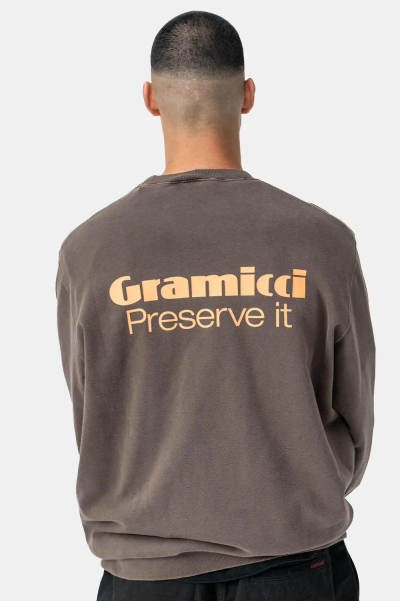 Gramicci Preserve-it Sweatshirt (Brown Pigment)