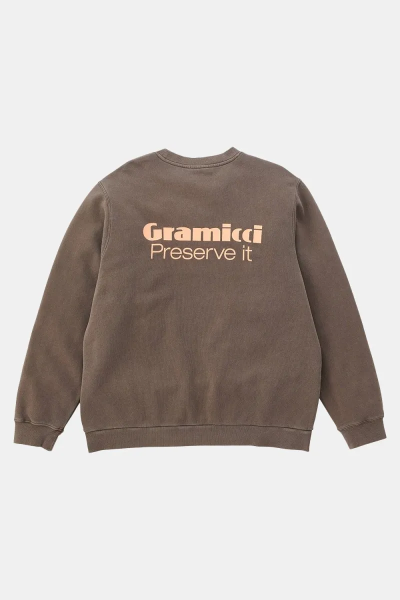 Gramicci Preserve-it Sweatshirt (Brown Pigment)