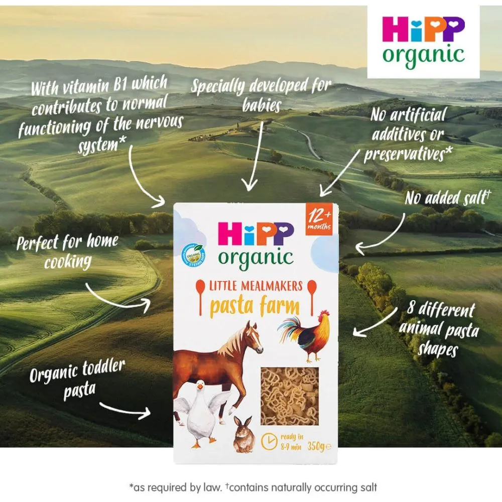 HiPP Organic Little Mealmakers Pasta Farm 12  Months, 350 gm
