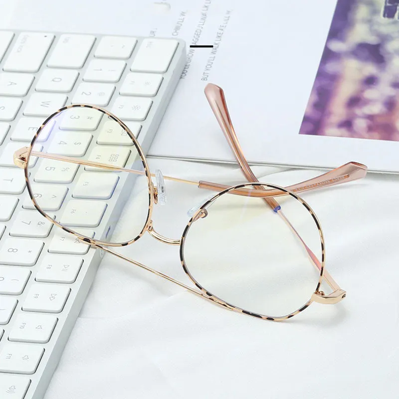 Hotony Women's Full Rim Aviator Alloy Frame Eyeglasses 95852