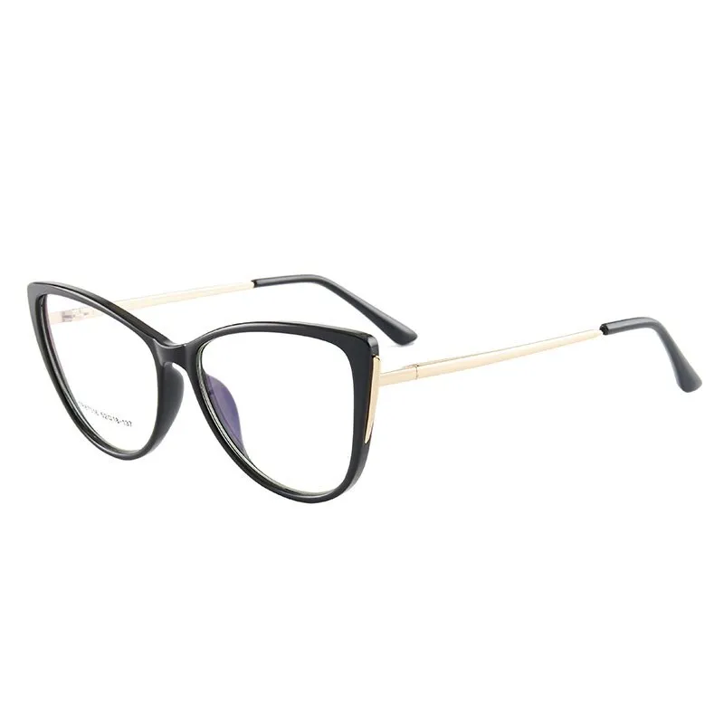 Hotony Women's Full Rim TR 90 Resin Cat Eye Frame Eyeglasses 7016