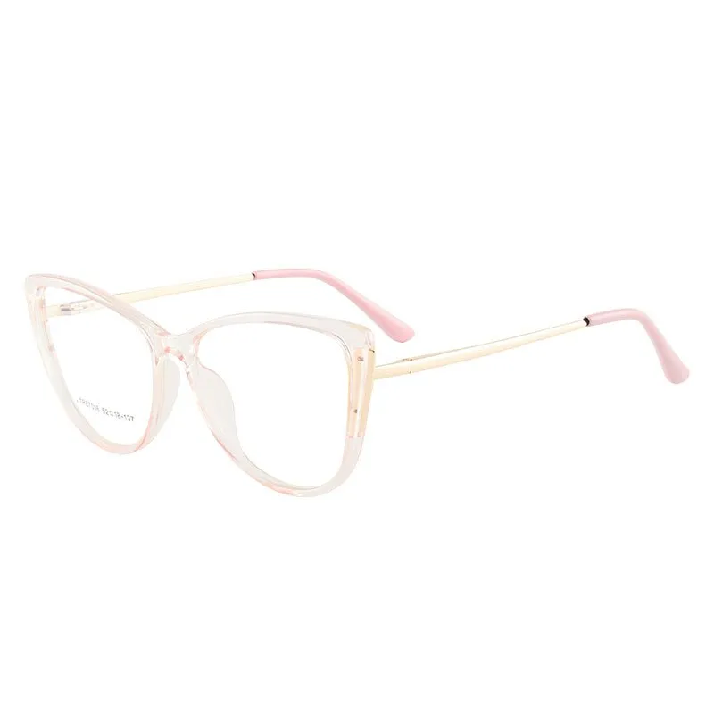 Hotony Women's Full Rim TR 90 Resin Cat Eye Frame Eyeglasses 7016