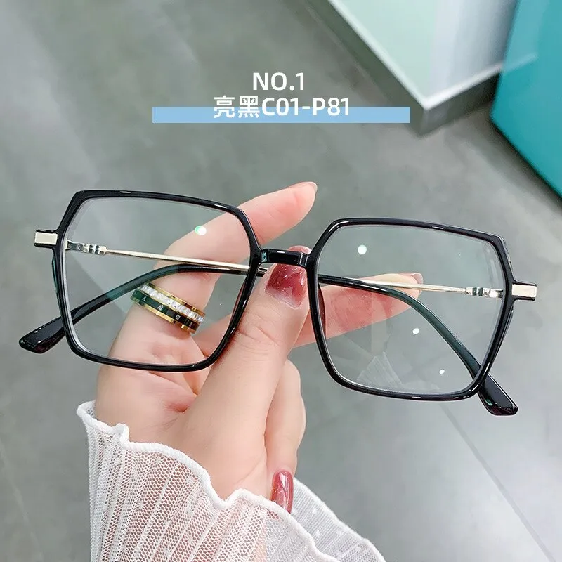 Hotony Women's Full Rim TR 90 Resin Square Frame Eyeglasses Lk308