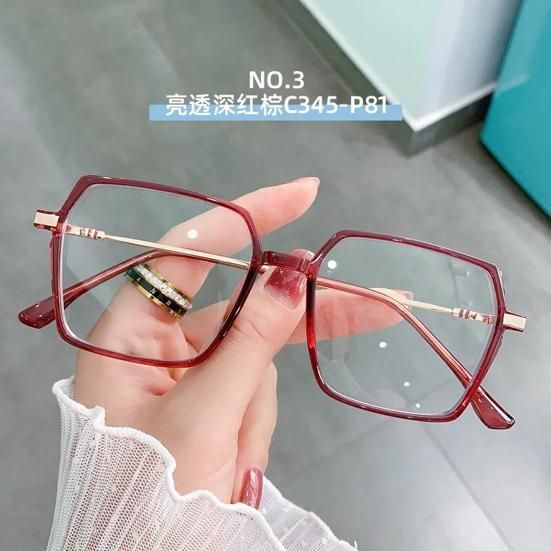 Hotony Women's Full Rim TR 90 Resin Square Frame Eyeglasses Lk308