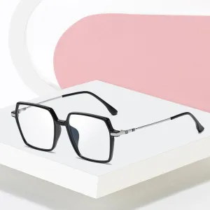Hotony Women's Full Rim TR 90 Resin Square Frame Eyeglasses Lk308