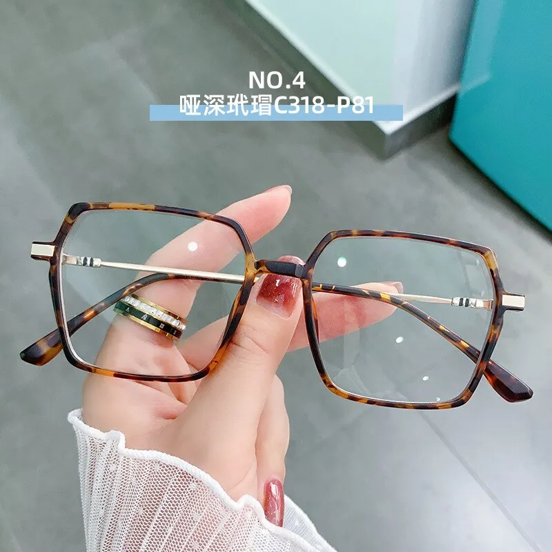 Hotony Women's Full Rim TR 90 Resin Square Frame Eyeglasses Lk308