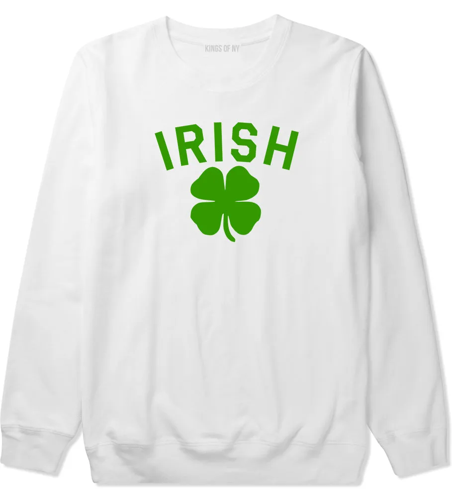 Irish Four Leaf Clover St Patricks Day Mens Crewneck Sweatshirt