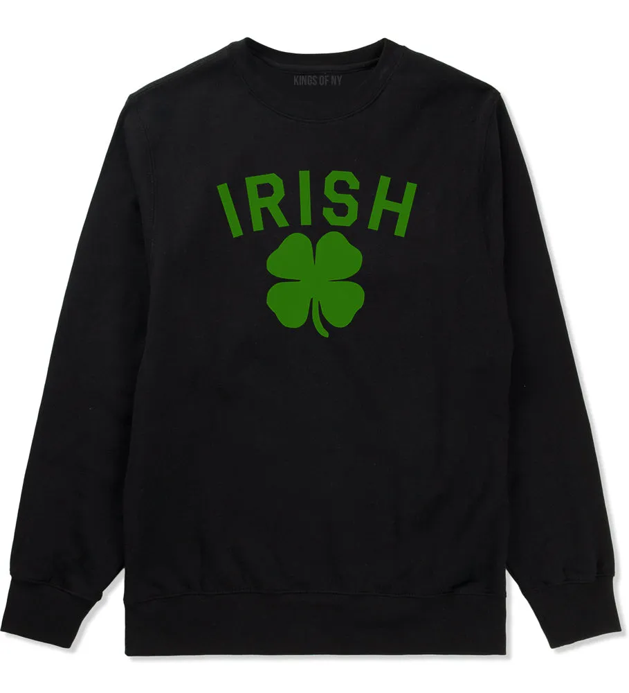 Irish Four Leaf Clover St Patricks Day Mens Crewneck Sweatshirt