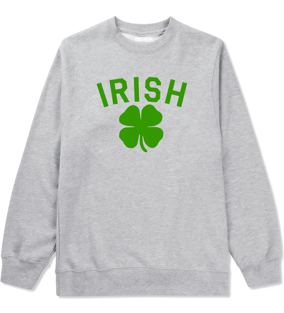 Irish Four Leaf Clover St Patricks Day Mens Crewneck Sweatshirt