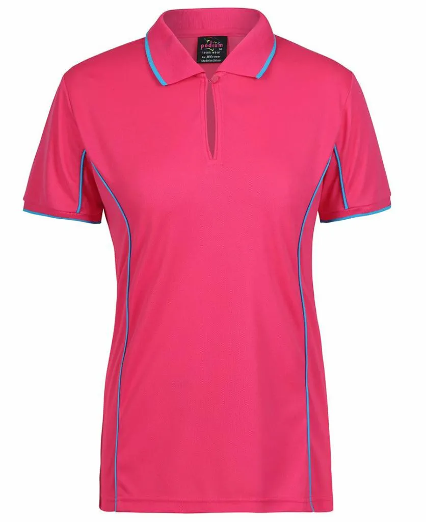 JB's Wear 7LPI Ladies S/S Piping Polo