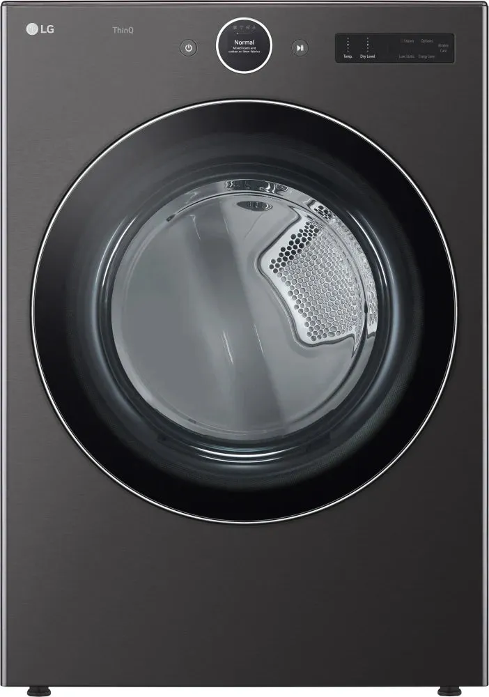 LG DLGX6701B 27 Inch Smart Gas Dryer with 7.4 Cu. Ft. Capacity, 23 Dryer Cycles, Wrinkle Care, TurboSteam™, Dial-A Cycle™ Knob, FlowSense™ Indicator, AI Fabric Sensor, and Energy Star Certified