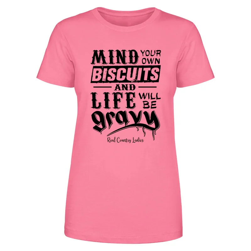 Life Will Be Gravy Black Print Front Apparel