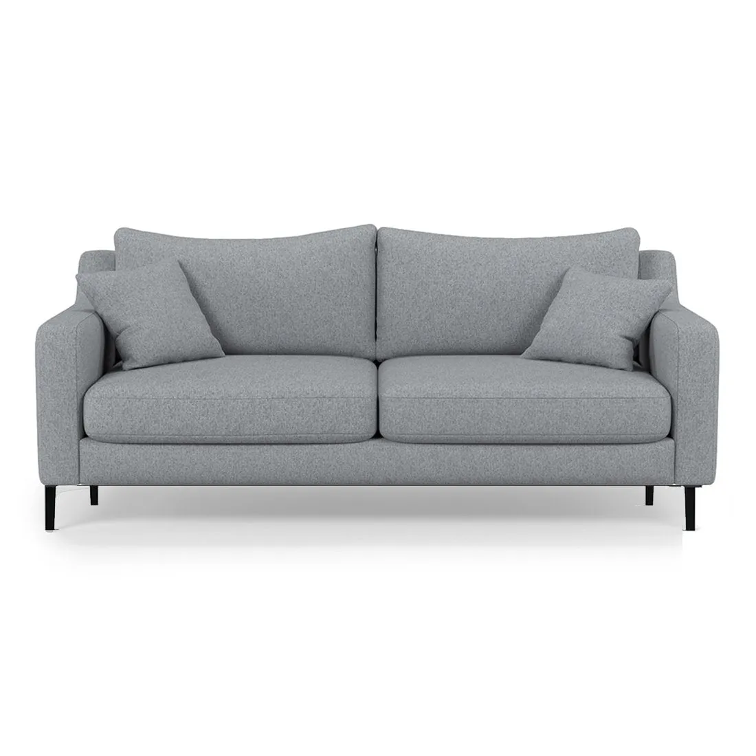 Mario 2 Seater Fabric Sofa For Living Room - Light Grey
