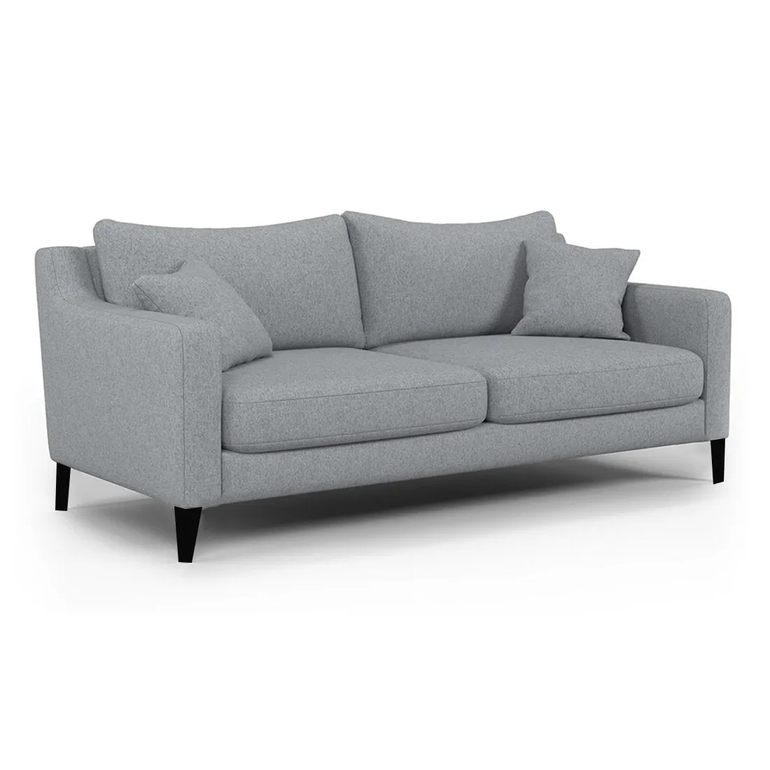 Mario 2 Seater Fabric Sofa For Living Room - Light Grey