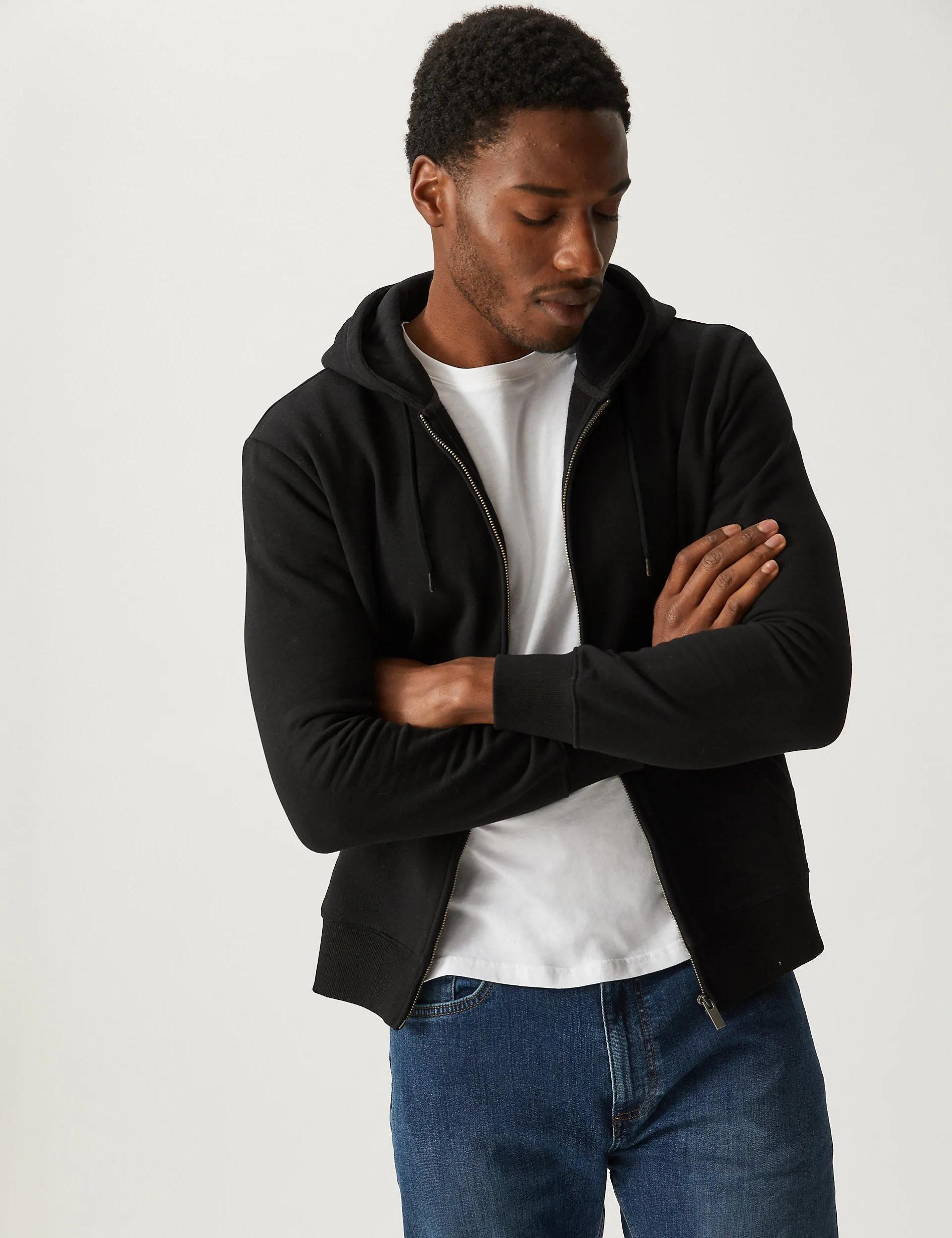 Marks & Spencer pure cotton sweatshirt, black