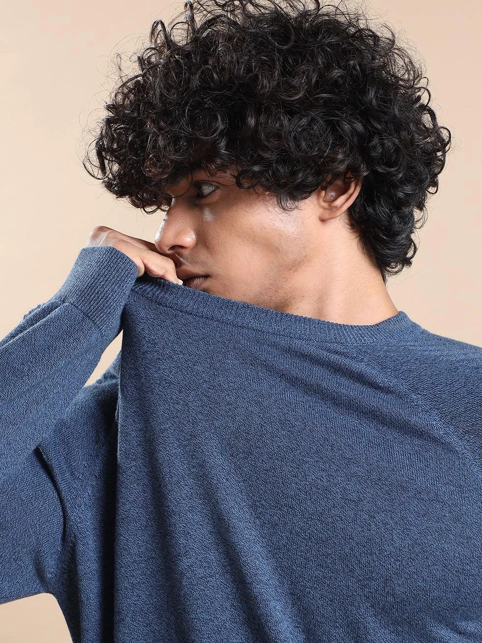 Men's Navy-Black Sweater