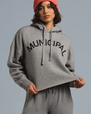Municipal Women's Origin Hoodie - ATHLETIC GRAY/BLACK
